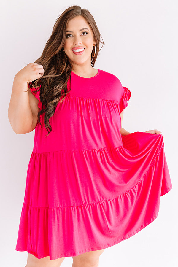 Story Of Us Babydoll Dress In Rose Curves Image - 2