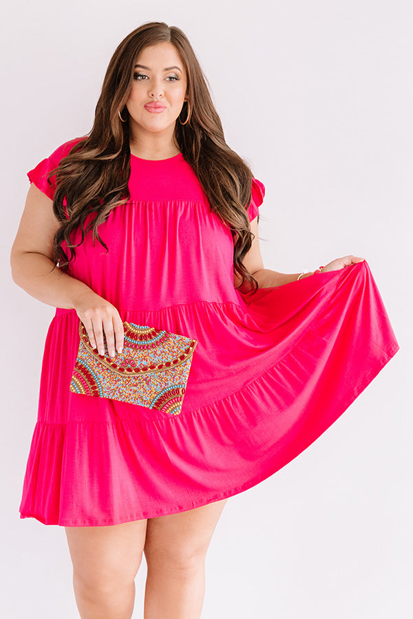 Story Of Us Babydoll Dress In Rose Curves Image - 3