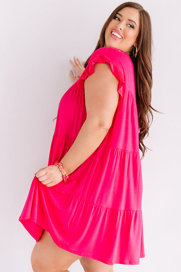 Story Of Us Babydoll Dress In Rose Curves Image - 5