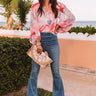 Runaway Fabulous Watercolor Shift Top In Pink Image - 1