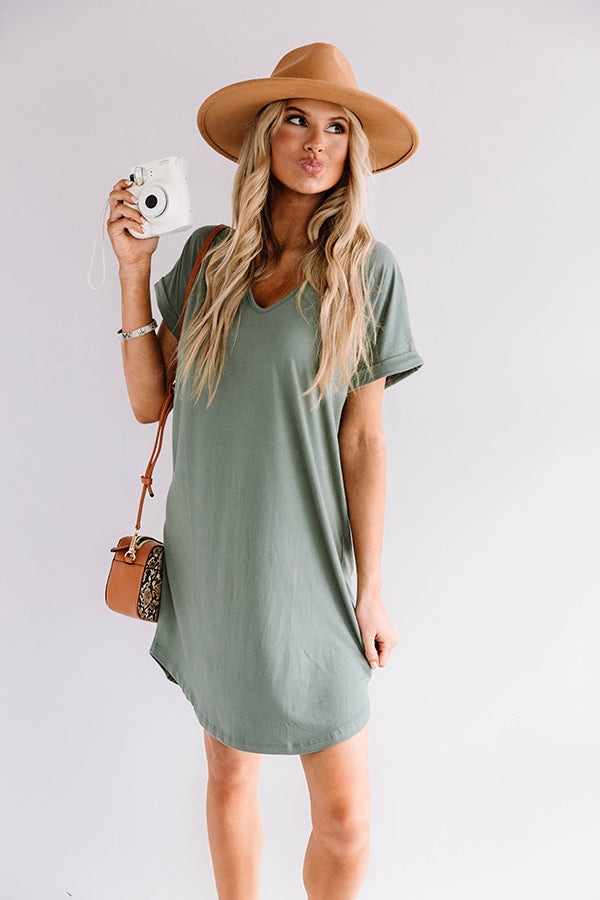 St. Kitts Cutie Shift Dress in Pear Image - 1