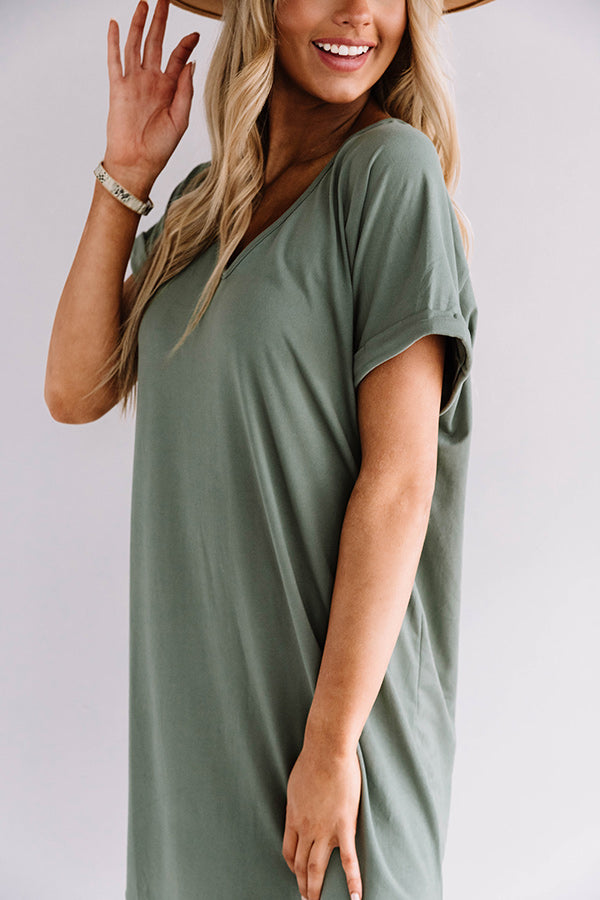 St. Kitts Cutie Shift Dress in Pear Image - 4