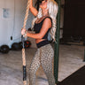 A Chic Peek Midrise Leopard Legging Image - 1
