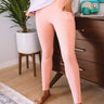 Chasing Happiness High Waist Active Legging In Peach Image - 1