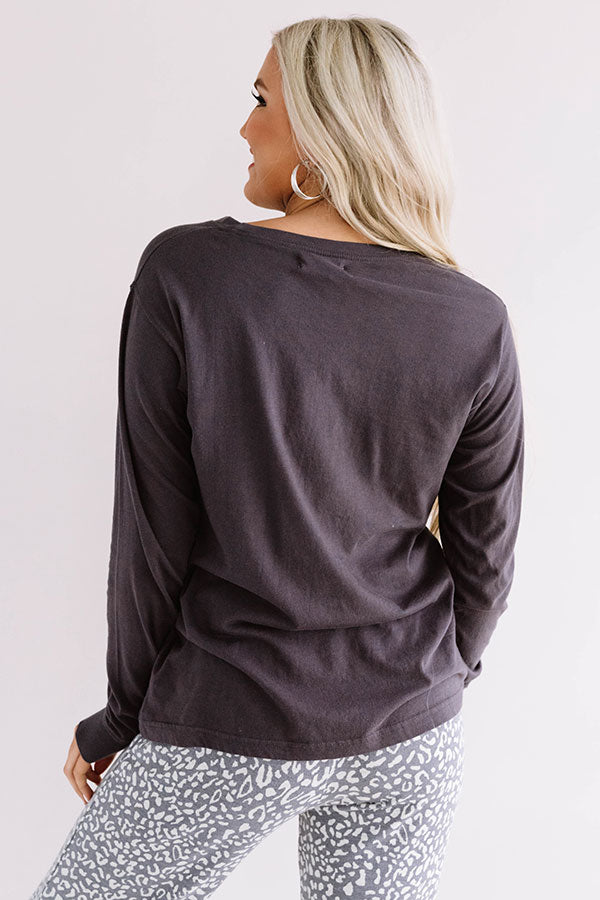 Travel With Me Shift Tee In Navy Image - 5