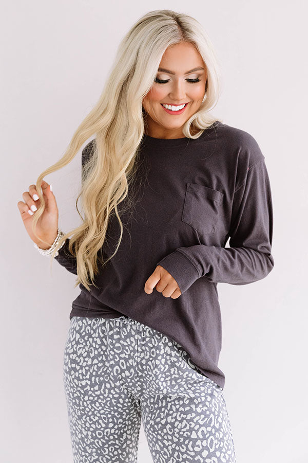 Travel With Me Shift Tee In Navy Image - 2