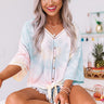 Breakaway Tie Dye Lattice Trim Top Image - 1