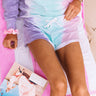 Cozy Sense Tie Dye Shorts In Pink Image - 1