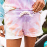 Reason To Relax Tie Dye Shorts In Orange Image - 1