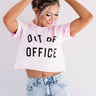 Out Of Office Crop Top in Pink Image - 1