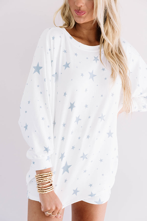 Creature Comforts Shift Top In Blue Image - 4