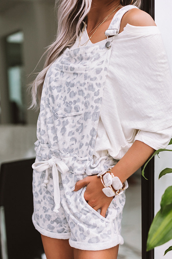 Soft In Soho Leopard Overalls Image - 4