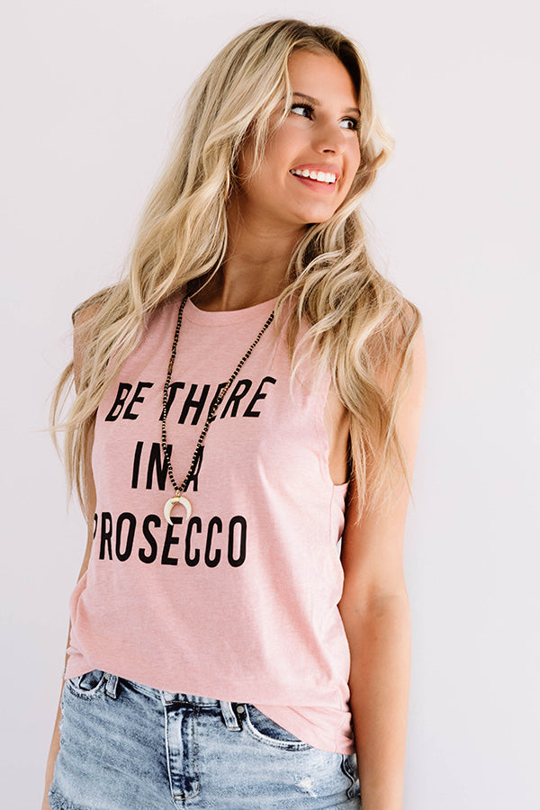 Be There In A Prosecco Boyfriend Tank in Pink Image - 3