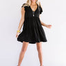 Venice On My Mind Babydoll Dress in Black Image - 1