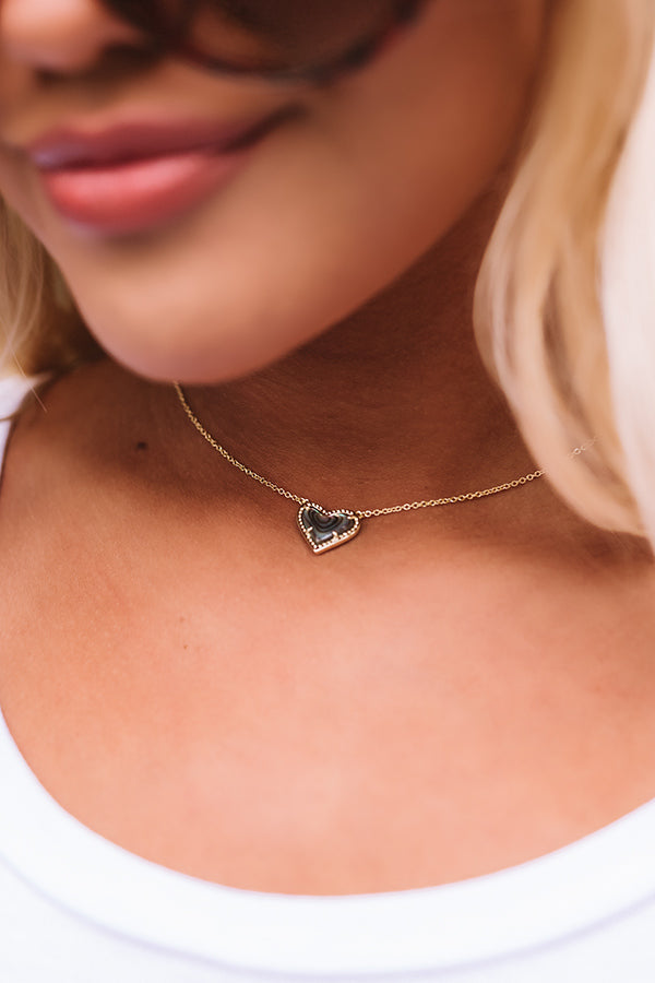 Buy Estella Bartlett Gold Tone Abalone Heart Necklace from Next United Arab  Emirates