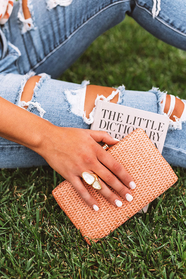 Kendra Scott Margot Vintage Gold Cocktail Ring in White Mix Image - 2