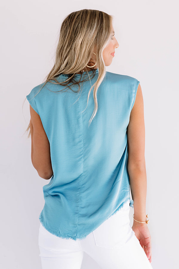 Martinis In Manhattan Shift Top In Sky Blue main image 1