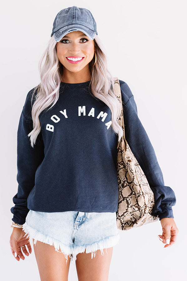 Boy Mama Sweatshirt Image - 2