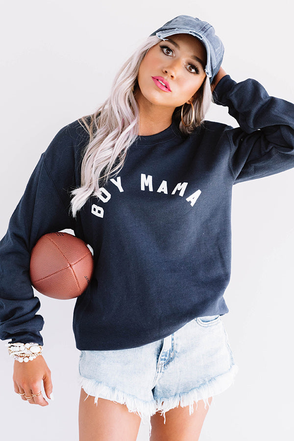 Boy Mama Sweatshirt Image - 1