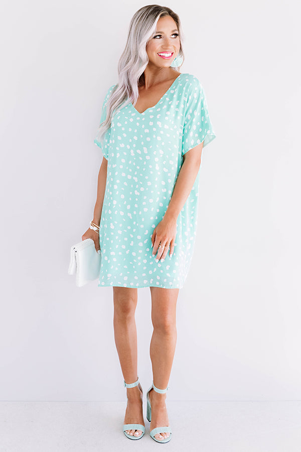 Coastal Breeze Leopard Shift Dress Image - 2