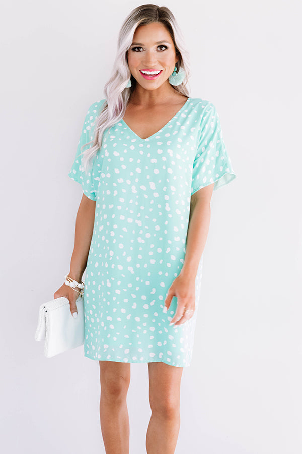 Coastal Breeze Leopard Shift Dress Image - 1