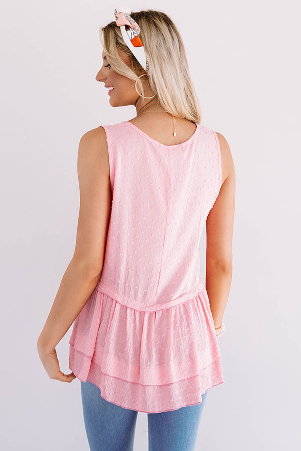 On My Way Shift Tank In Pink Image - 4