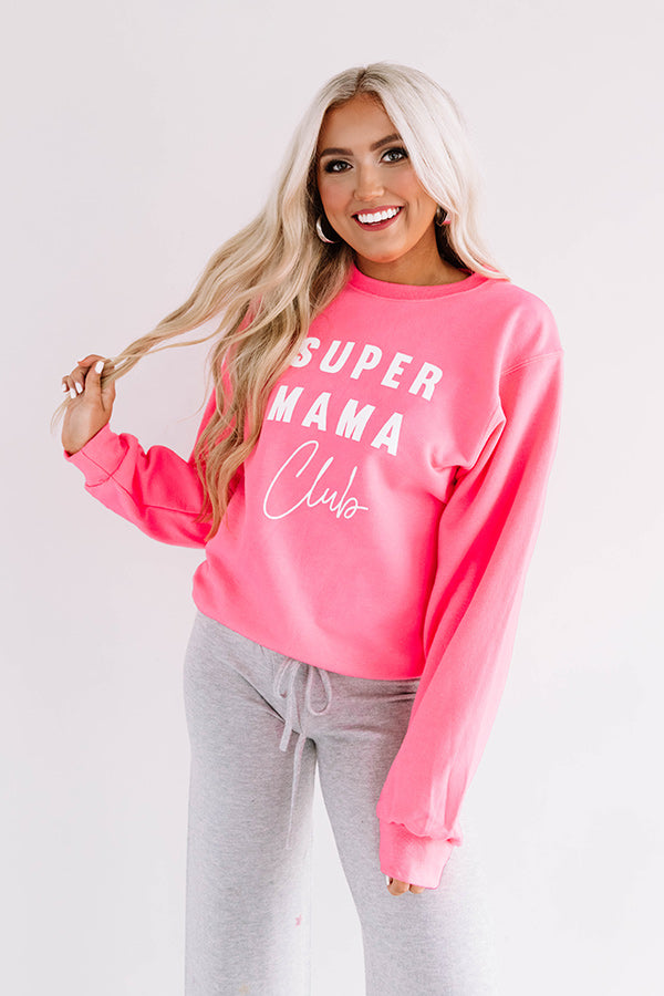 Super Mama Club Sweatshirt Image - 1
