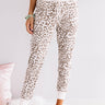 Without A Doubt Leopard Joggers In Brown Image - 1
