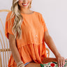 Steadfast Love Shift Top In Persimmon Image - 1