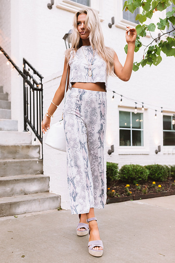 Dates And DMs Snake Print Pants Image - 2