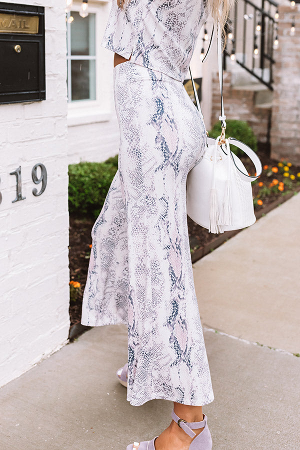 Dates And DMs Snake Print Pants Image - 5