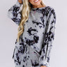 Sunday Softness Tie Dye Sweatshirt In Grey Image - 1