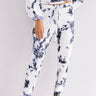 Sunday Softness Tie Dye Joggers In White Image - 1