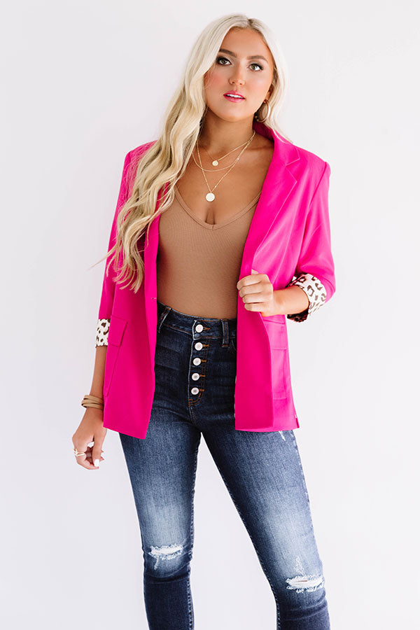 L.A. Fashion Week Blazer in Hot Pink Image - 1
