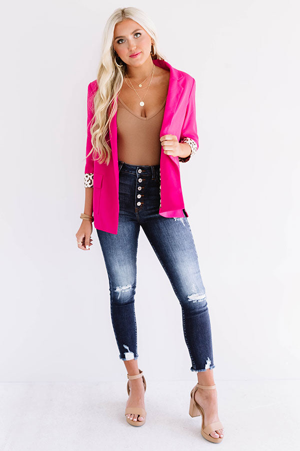 L.A. Fashion Week Blazer in Hot Pink Image - 2