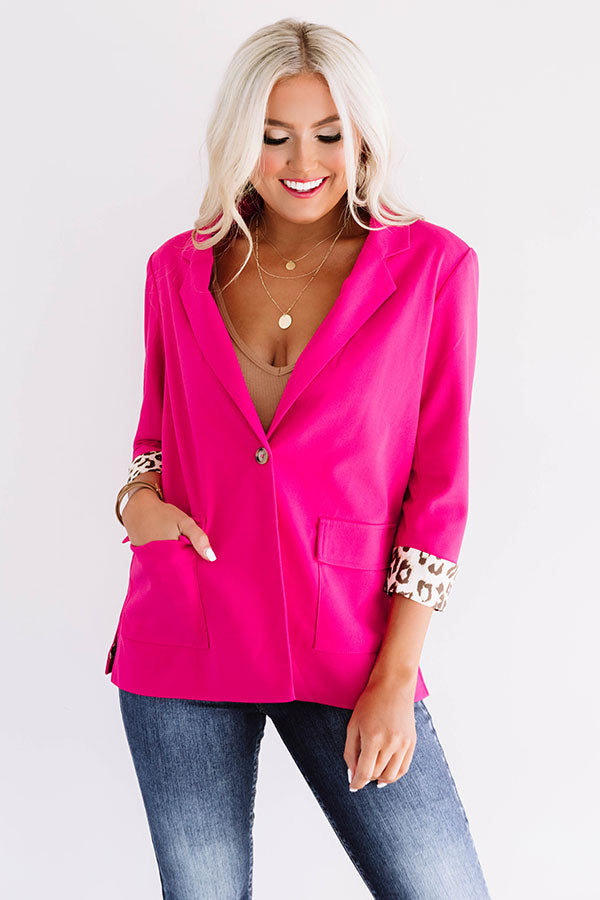 L.A. Fashion Week Blazer in Hot Pink Image - 4