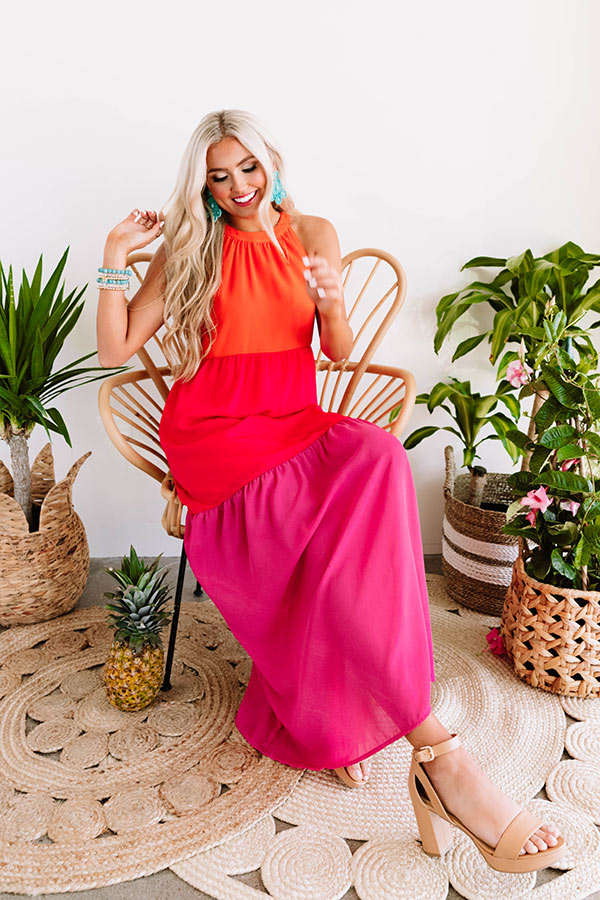 Courtyard Crush Color Block Maxi Image - 1