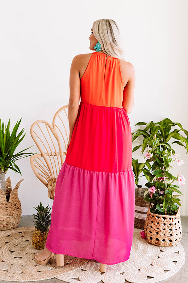 Courtyard Crush Color Block Maxi Image - 1