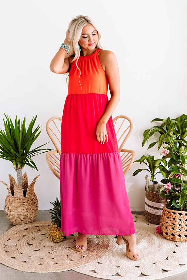 Courtyard Crush Color Block Maxi Image - 2