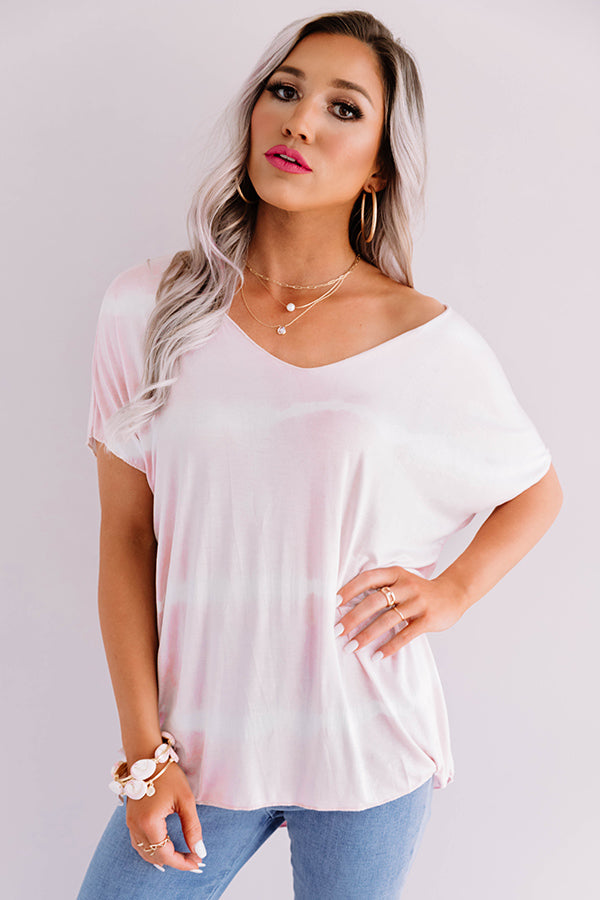 Pacific Coast Highway Shift Tee in Baby Pink Image - 4