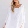Island Breeze Knit Linen Top in White Image - 1