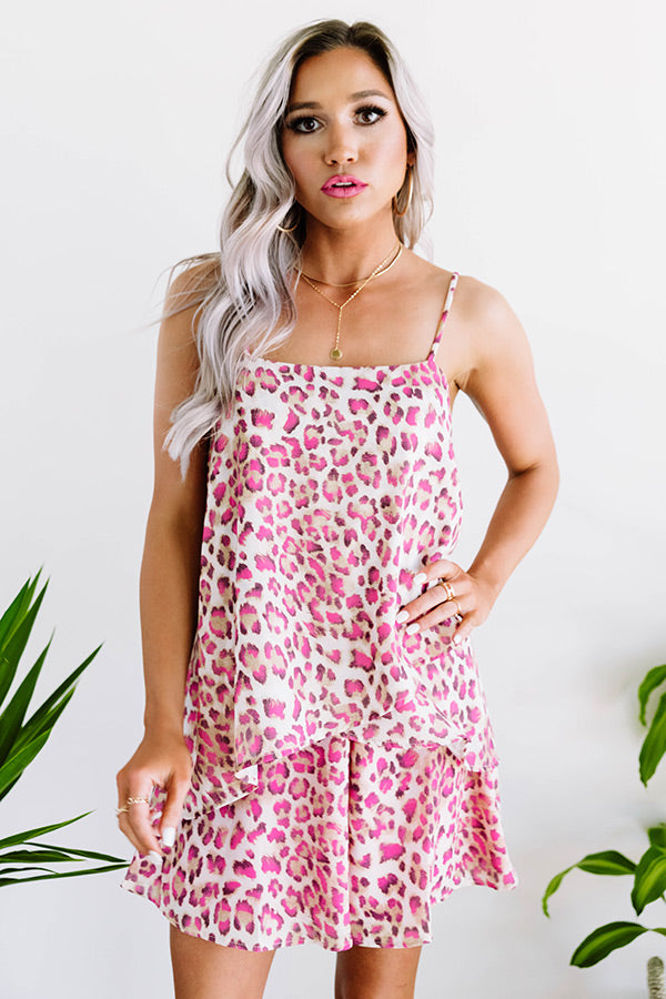 Forever Charming Leopard Tank in Hot Pink • Impressions Online