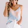 Cotton Candy Crush Tie Dye Tank In Blue Image - 1