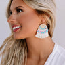 Beach Villa Earrings in Cream Image - 1