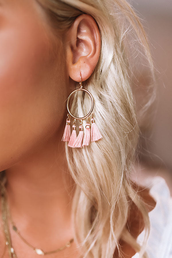 Vino On The Veranda Earrings In Blush Image - 2