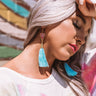 Sweet On Summer Tassel Earrings In Sky Blue Image - 1