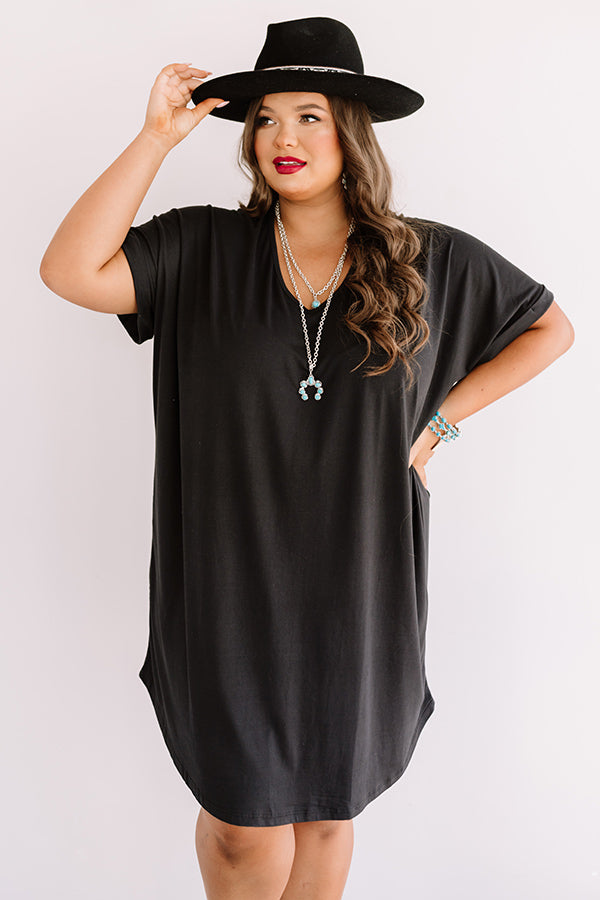 St. Kitts Cuties Shift Dress In Black Curves Image - 3