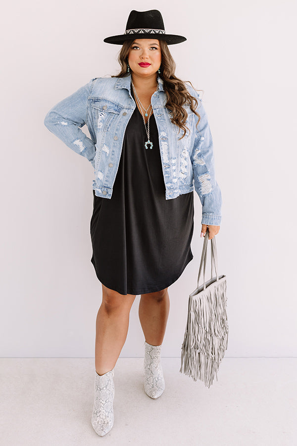 St. Kitts Cuties Shift Dress In Black Curves Image - 1