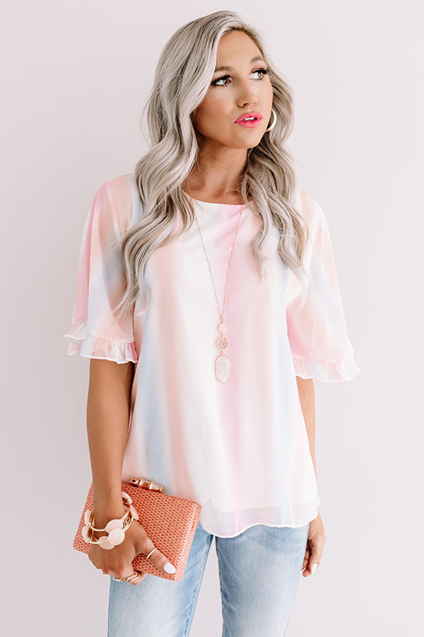 Arizona Skyline Watercolor Top Image - 1