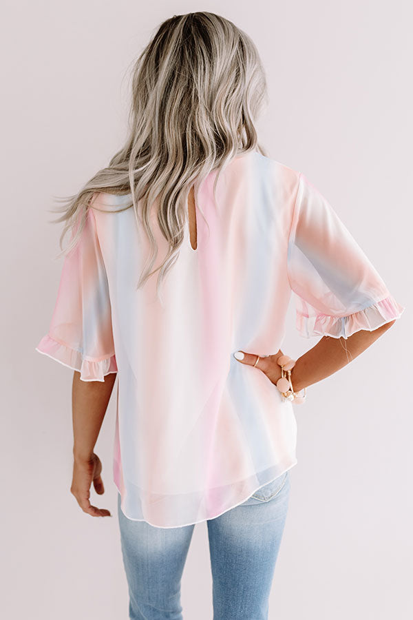 Arizona Skyline Watercolor Top Image - 1